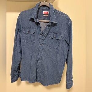 Wrangler Men’s Flex Comfort Denim Shirt, Size Large